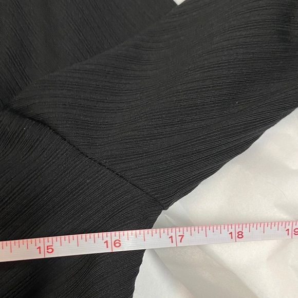 Nine West Black Long Sleeve Twist Front Dress Size M - Picture 9 of 11
